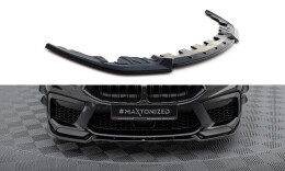Cup Spoilerlippe Front Ansatz V.3 passend für BMW M8 Gran Coupe F93 / Coupe F92 schwarz Hochglanz