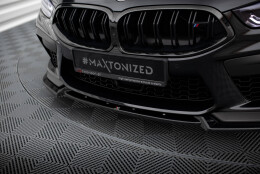 Cup Spoilerlippe Front Ansatz V.3 passend für BMW M8 Gran Coupe F93 / Coupe F92 schwarz Hochglanz
