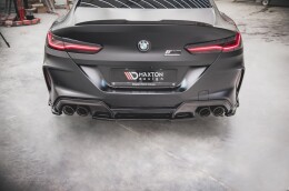 Mittlerer Cup Diffusor Heck Ansatz für BMW M8  Gran Coupe F93 schwarz Hochglanz
