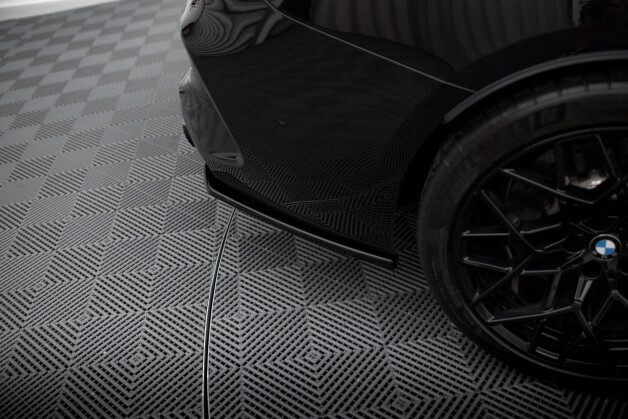 Heck Ansatz Flaps Diffusor V.2 passend für BMW M8 Gran Coupe F93 schwarz Hochglanz