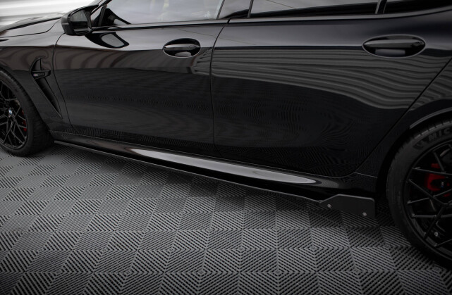 Seitenschweller Ansatz Cup Leisten V.1 passend für + Flaps passend für BMW M8 Gran Coupe F93 / 8 Gran Coupe M-Paket G16