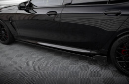 Seitenschweller Ansatz Cup Leisten + Flaps für V.1 BMW M8 Gran Coupe F93