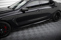 Seitenschweller Ansatz Cup Leisten für V.1 + Flaps für BMW M8 Gran Coupe F93 / 8 Gran Coupe M-Paket G16