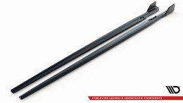 Seitenschweller Ansatz Cup Leisten für V.1 + Flaps für BMW M8 Gran Coupe F93 / 8 Gran Coupe M-Paket G16