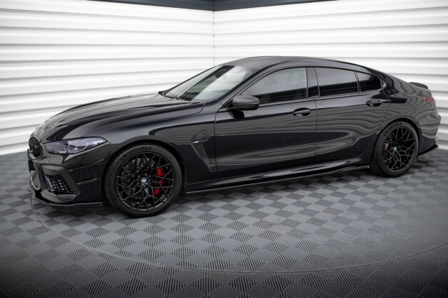 Street+ Seitenschweller Leisten V.2 passend für BMW M8 Gran Coupe F93 / 8 Gran Coupe M-Paket G16 schwarz Hochglanz