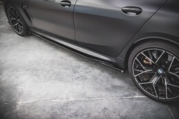Seitenschweller Ansatz Cup Leisten V.2 für BMW M8 Gran Coupe F93 schwarz Hochglanz