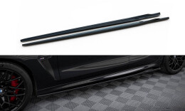 Seitenschweller Ansatz Cup Leisten V.2 passend für BMW M8 Gran Coupe F93 / 8 Gran Coupe M-Paket G16 schwarz Hochglanz