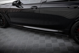 Seitenschweller Ansatz Cup Leisten V.2 passend für BMW M8 Gran Coupe F93 / 8 Gran Coupe M-Paket G16 schwarz Hochglanz