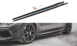 Seitenschweller Ansatz Cup Leisten V.2 für BMW M8 Gran Coupe F93 Carbon Look