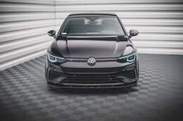 Cup Spoilerlippe Front Ansatz V.1 für VW Golf R Mk8 schwarz matt