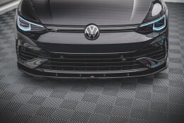 Street+ Spoilerlippe Front Ansatz V.1 passend für VW Golf R Mk8 schwarz matt
