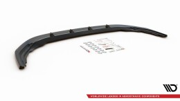 Cup Spoilerlippe Front Ansatz V.1 für VW Golf R Hatchback / Variant  Mk8 schwarz Hochglanz