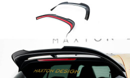 Heck Spoiler Aufsatz Abrisskante V.2 für VW Golf  R-Performance Hatchback Mk8 Facelift schwarz Hochglanz