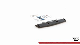 Mittlerer Cup Diffusor Heck Ansatz passend für VW Golf R Mk8 schwarz Hochglanz