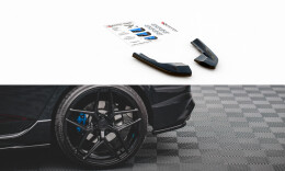 Heck Ansatz Flaps Diffusor V.1 passend für VW Golf R Mk8 schwarz Hochglanz