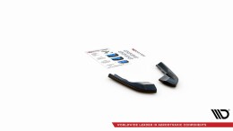 Heck Ansatz Flaps Diffusor V.1 passend für VW Golf R Mk8 schwarz Hochglanz