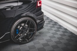 Street+ Heck Ansatz Flaps V.1 passend für VW Golf R Hatchback Mk8 FL schwarz Hochglanz