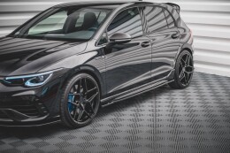 Seitenschweller Ansatz Cup Leisten V.1 für VW Golf R Mk8 schwarz Hochglanz