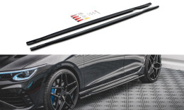 Seitenschweller Ansatz Cup Leisten V.1 passend für VW Golf R Mk8 schwarz Hochglanz