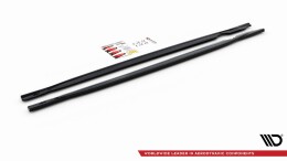 Seitenschweller Ansatz Cup Leisten V.1 passend für VW Golf R Mk8 schwarz Hochglanz