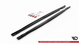 Seitenschweller Ansatz Cup Leisten V.1 passend für VW Golf R Mk8 schwarz Hochglanz