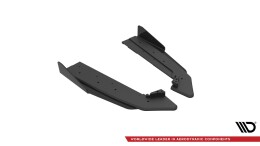 Street Pro Heck Ansatz Flaps Diffusor V.1 +Flaps für Ford Mustang GT Mk6 Facelift SCHWARZ+ HOCHGLANZ FLAPS