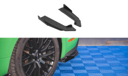 Street Pro Heck Ansatz Flaps Diffusor V.1 + Flaps passend für Ford Mustang GT Mk6 Facelift rot+ Hochglanz Flaps