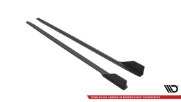 Street Pro Seitenschweller Ansatz Cup Leisten V.2 passend für Ford Mustang GT Mk6 Facelift rot