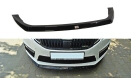 Cup Spoilerlippe Front Ansatz V.2 für Skoda Octavia RS Mk3  schwarz matt