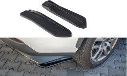 Heck Ansatz Flaps Diffusor passend für Lexus NX Facelift schwarz Hochglanz