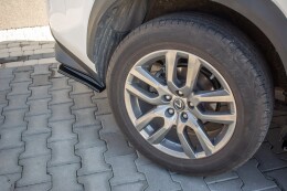 Heck Ansatz Flaps Diffusor passend für Lexus NX Facelift schwarz Hochglanz