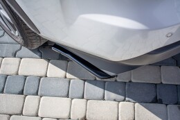 Heck Ansatz Flaps Diffusor passend für Lexus NX Facelift schwarz Hochglanz
