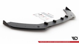 Street Pro Cup Spoilerlippe Front Ansatz + Flaps passend für Mercedes AMG C43 Coupe C205 rot+ Hochglanz Flaps