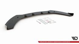 Street Pro Cup Spoilerlippe Front Ansatz + Flaps passend für Mercedes AMG C43 Coupe C205 rot+ Hochglanz Flaps