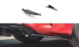 Street Pro Heck Ansatz Diffusor + Flaps passend für Mercedes-AMG C43 Coupe C205 SCHWARZ+ HOCHGLANZ FLAPS