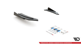 Street Pro Heck Ansatz Diffusor + Flaps passend für Mercedes-AMG C43 Coupe C205 SCHWARZ+ HOCHGLANZ FLAPS
