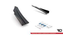 Street Pro Heck Ansatz Diffusor + Flaps passend für Mercedes-AMG C43 Coupe C205 SCHWARZ+ HOCHGLANZ FLAPS