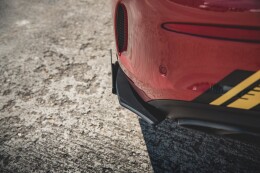 Street Pro Heck Ansatz Flaps Diffusor +Flaps für Mercedes-AMG C43 Coupe C205 SCHWARZ+ HOCHGLANZ FLAPS