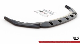 Cup Spoilerlippe Front Ansatz V.2 für VW Golf R Hatchback / Variant  Mk8 schwarz Hochglanz