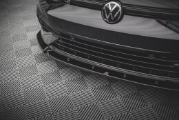 Cup Spoilerlippe Front Ansatz V.2 passend für VW Golf R Mk8 schwarz Hochglanz