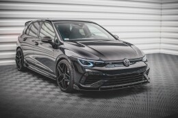 Cup Spoilerlippe Front Ansatz V.2 + Flaps für VW Golf R Mk8