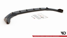 Street+ Spoilerlippe Front Ansatz V.2 + Flaps passend für VW Golf R Hatchback / Variant Mk8