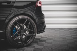 Heck Ansatz Flaps Diffusor V.2 für VW Golf R Mk8 schwarz Hochglanz