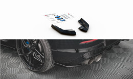 Heck Ansatz Flaps Diffusor V.2 passend für VW Golf R Mk8 schwarz Hochglanz