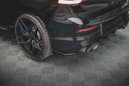 Heck Ansatz Flaps Diffusor V.2 passend für VW Golf R Mk8 schwarz Hochglanz