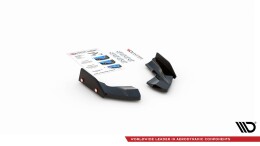 Heck Ansatz Flaps Diffusor V.2 + Flaps für VW Golf R Hatchback Mk8 Facelift