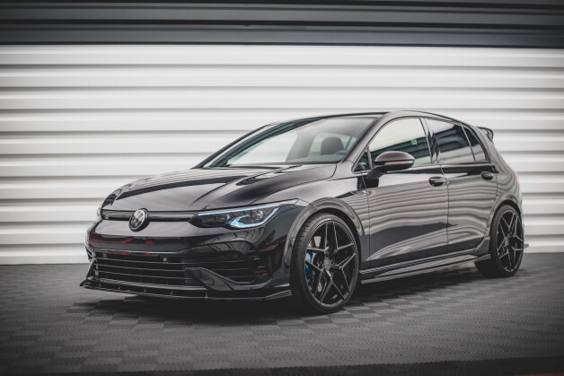Seitenschweller Ansatz Cup Leisten V.2 passend für VW Golf R Mk8 schwarz Hochglanz