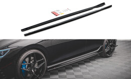 Seitenschweller Ansatz Cup Leisten V.2 passend für VW Golf R Mk8 schwarz Hochglanz