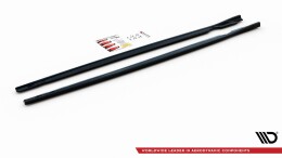 Seitenschweller Ansatz Cup Leisten V.2 passend für VW Golf R Mk8 schwarz Hochglanz