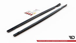 Seitenschweller Ansatz Cup Leisten V.2 passend für VW Golf R Mk8 schwarz Hochglanz